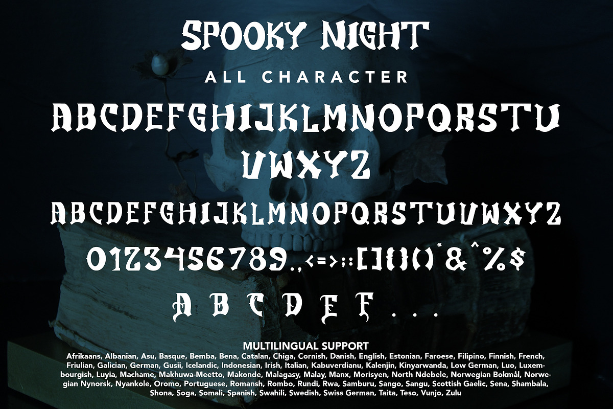 Spooky Night - Halloween Display, a Handwritten Font by Arendxstudio (Photo 9 of 9)