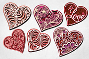 Fancy Hearts Dingbat Font, a Symbol Font by Digital Typeface Studio (Thumbnail 3 of 7)