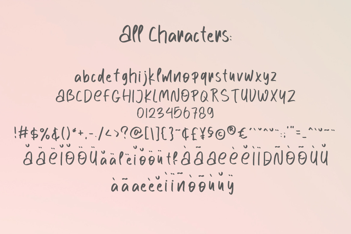 Ordinary Bump Font, a Handwritten Font by Lollipop Hand Drawn (Photo 4 of 4)
