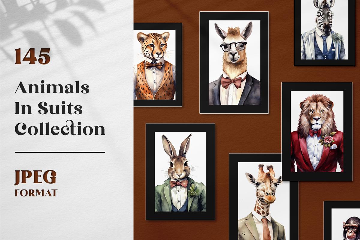 Animals in Suits Collection, an Animal Illustration by artsy-fartsy (Photo 1 of 14)