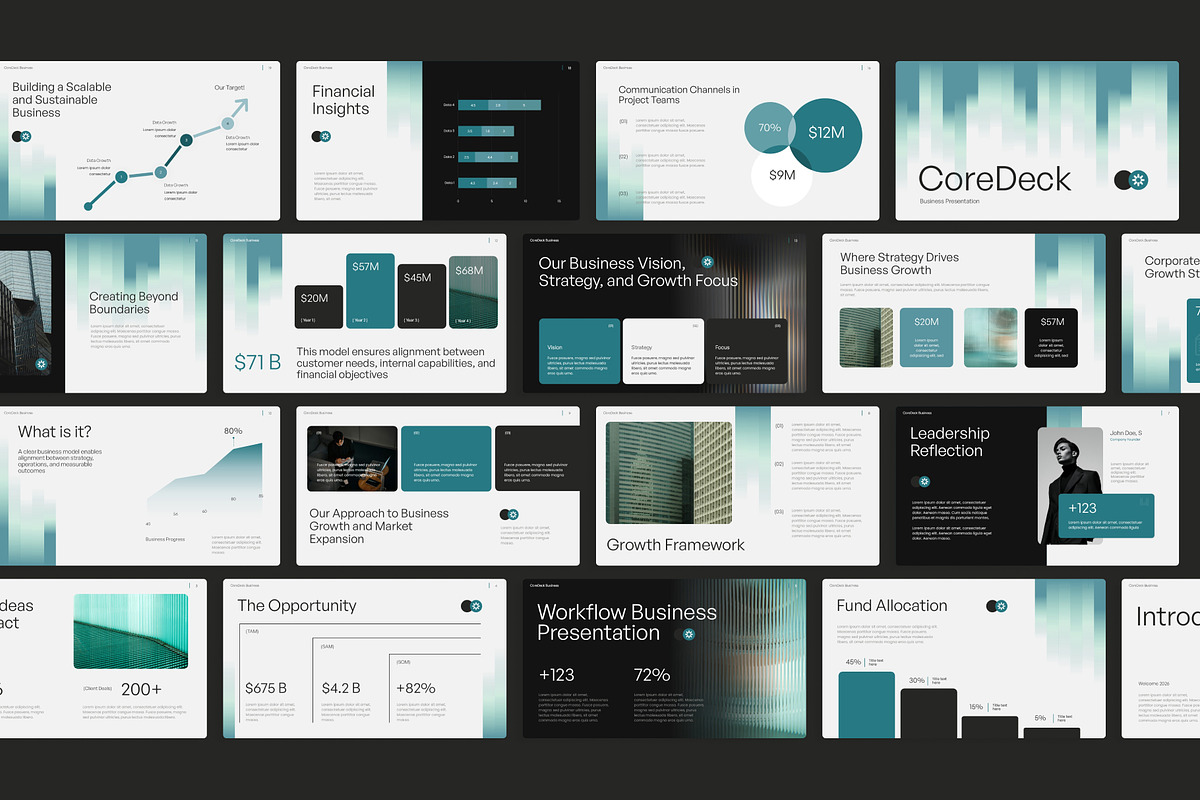 CoreDeck Business PPT Template, a Presentation Template by Premast (Photo 4 of 5)