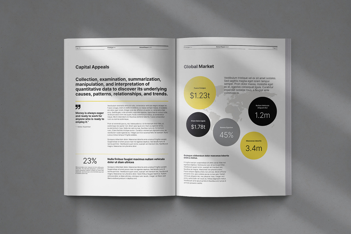 Kreatype Annual Report, a Brochure Template by Kreatype Studio (Photo 9 of 17)