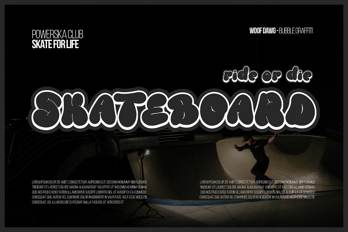 Woof Dawg | Bubble Graffiti, a Handwritten Font by Denustudios (Photo 8 of 15)
