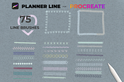 Linear brushes patterns Procreate, a Brush Add-On by Graphics Resources (Thumbnail 14 of 15)