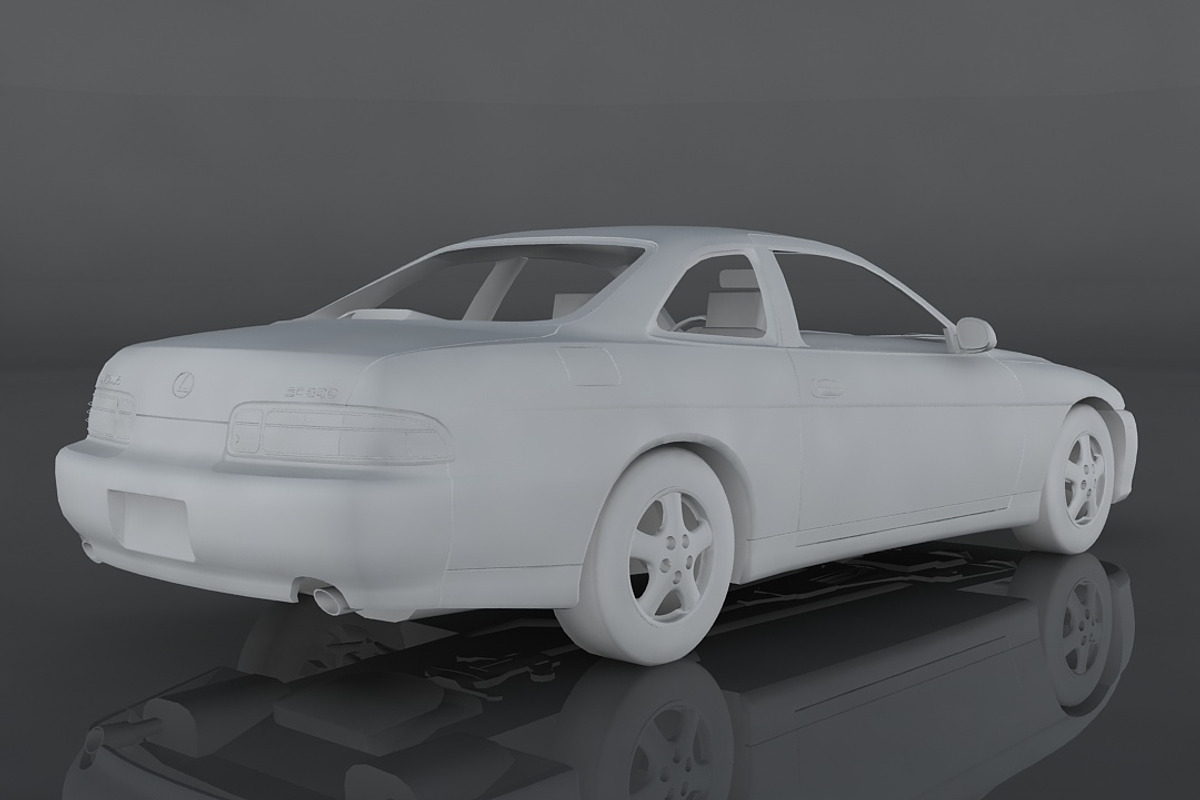 1997 Lexus SC300, a Cars & Vehicle 3D Model by valtriiu (Photo 9 of 12)