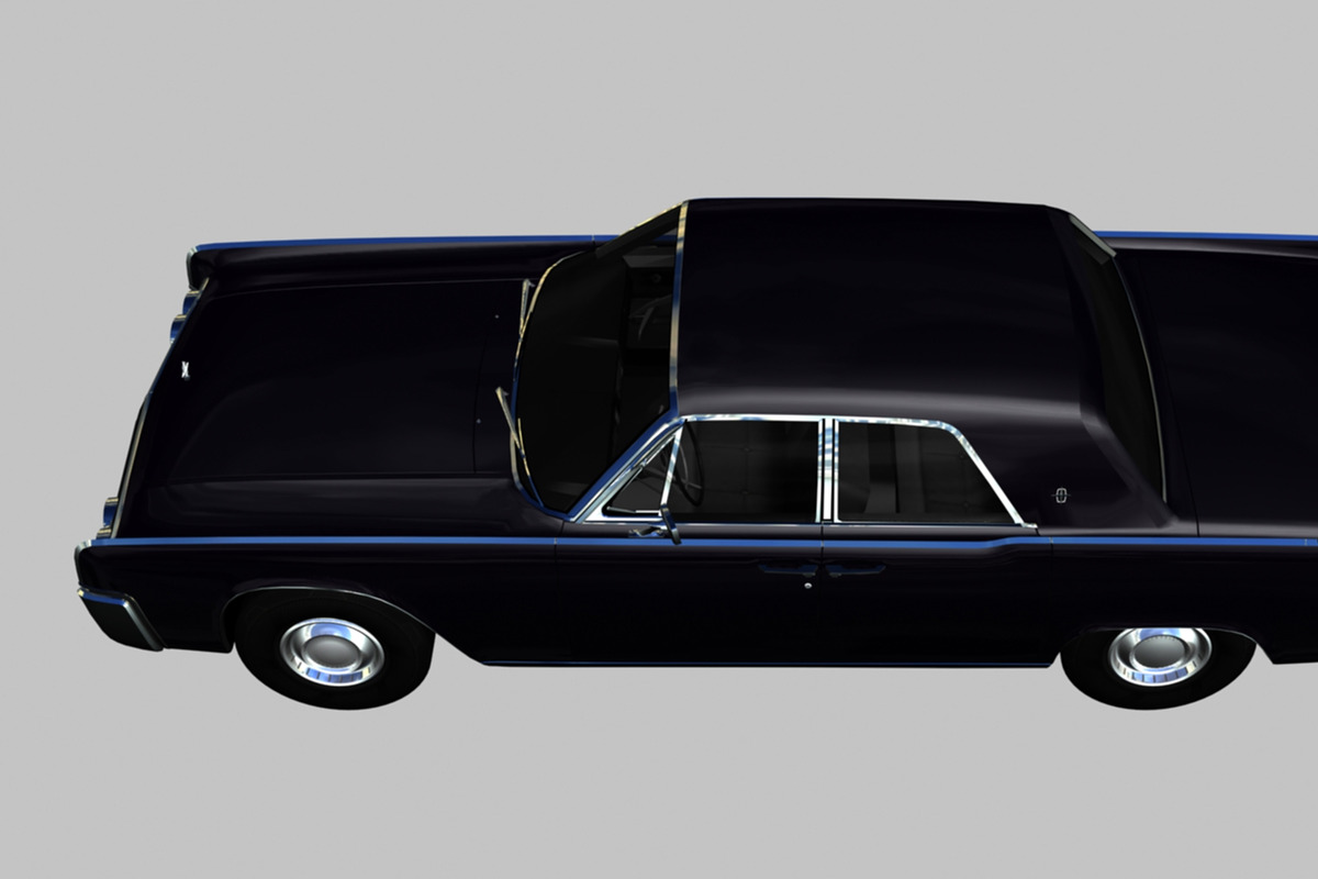 1962 Lincoln Continental, a Cars & Vehicle 3D Model by valtriiu (Photo 4 of 12)
