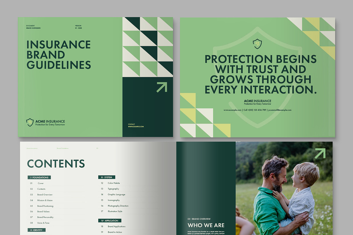 Modern Brand Guidelines Template, a Brochure Template by BrandPacks (Photo 7 of 7)