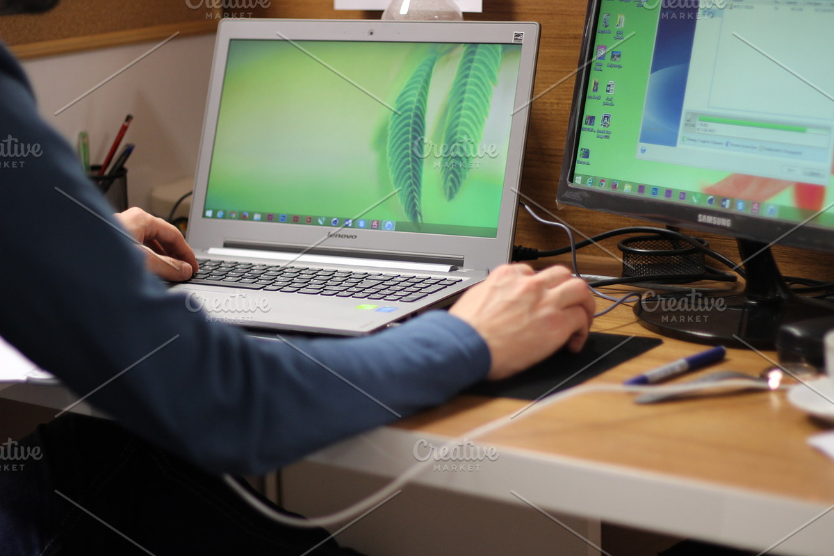 Workspace stock photo containing workspace and designer, a Business Photo by Beshr Abdulhadi (Photo 1 of 3)
