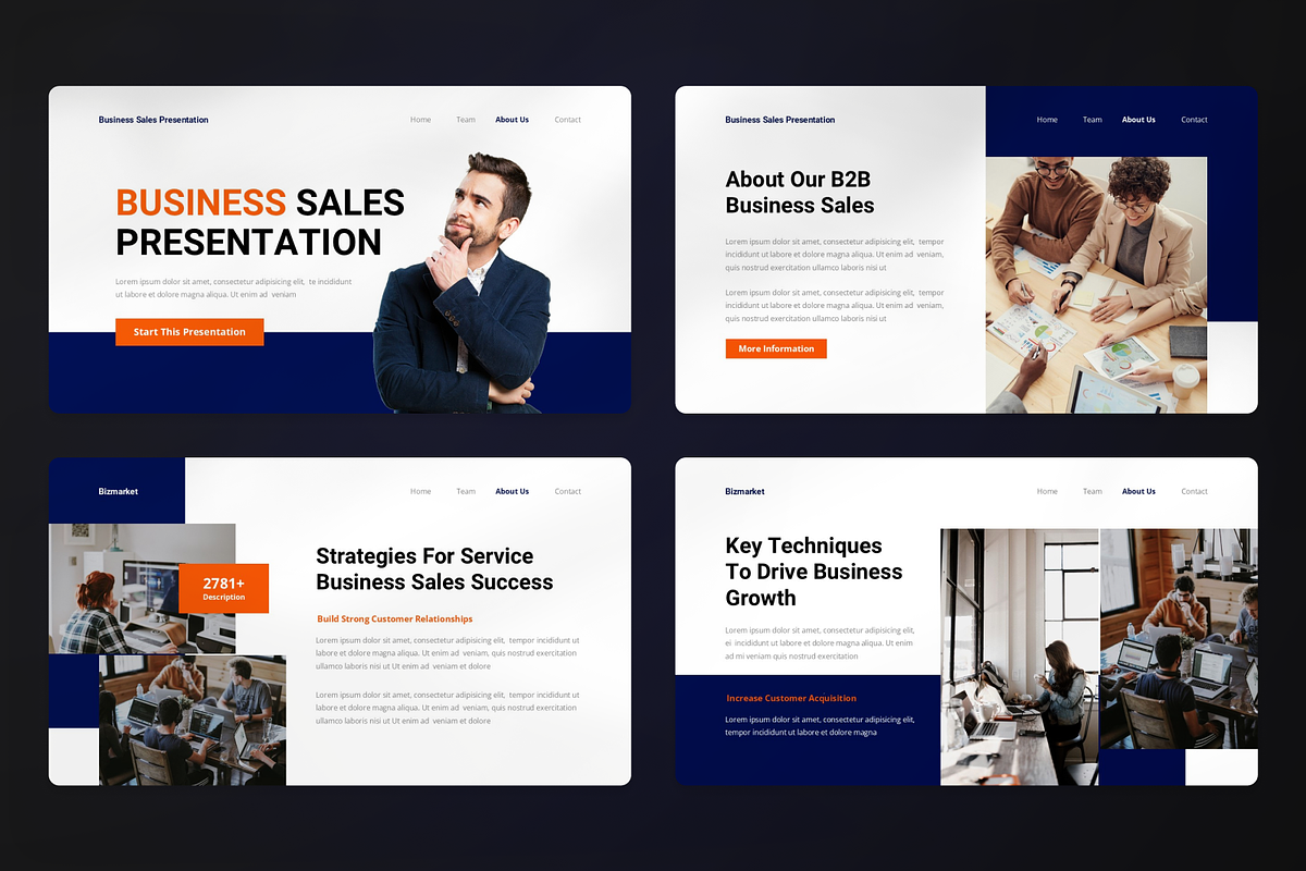 Business Sales Google Slide, a Presentation Template by SquidPixey (Photo 2 of 7)