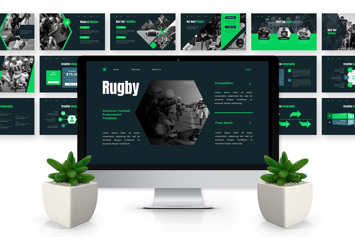Rugby - American Football GSL, a Presentation Template by Deepslide Studio (Photo 6 of 6)