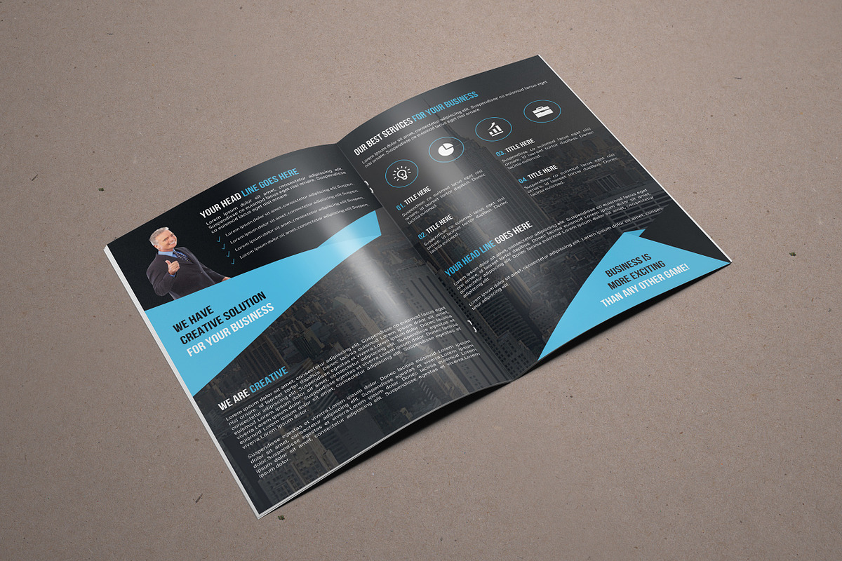 Corporate Bi-Fold Brochure Template, a Brochure Template by Alice_s (Photo 2 of 8)