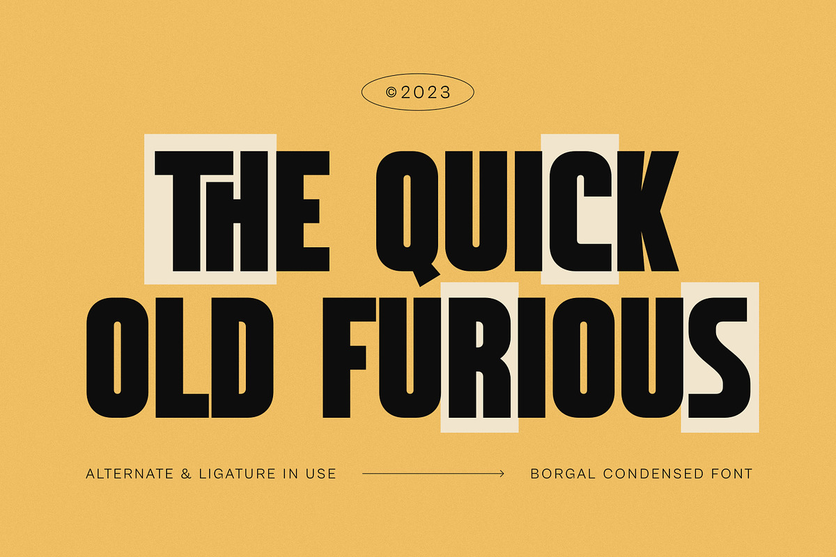 Borgal - Condensed Sans Serif Font, a Sans Serif Font by Imoodev (Photo 7 of 10)
