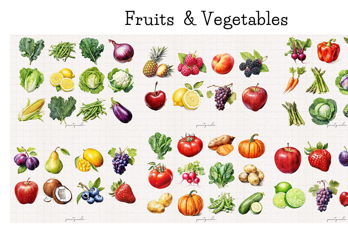 Food Clipart Mega Bundle, a Food Illustration by PaintPixelCo (Photo 19 of 19)