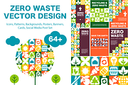 Zero Waste Mosaic Design Pack, a Background Graphic by Lettering_Logo (Thumbnail 1 of 7)