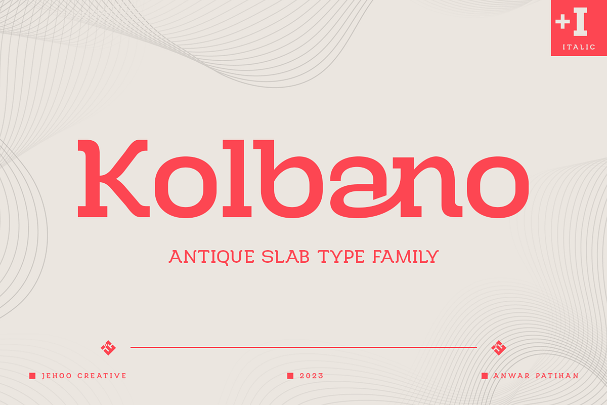 Kolbano - Antique Typefamily, a Slab Serif Font by Jehoo Creative (Photo 1 of 12)