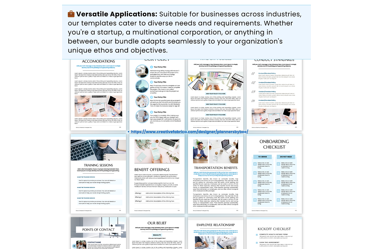 New Employee Onboarding Template, a Branding & Logo Template by PlannersByBee (Photo 3 of 6)