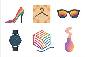 Vibrant collection of colorful, an Object Illustration by ZinetroN