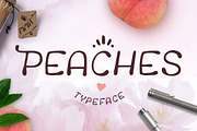 Peaches * Wedding Font, a Script Font by Doris Nawratil (Thumbnail 1 of 10)