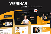 Webinar Event PowerPoint Template, a Presentation Template by New Coral Design (Thumbnail 1 of 6)