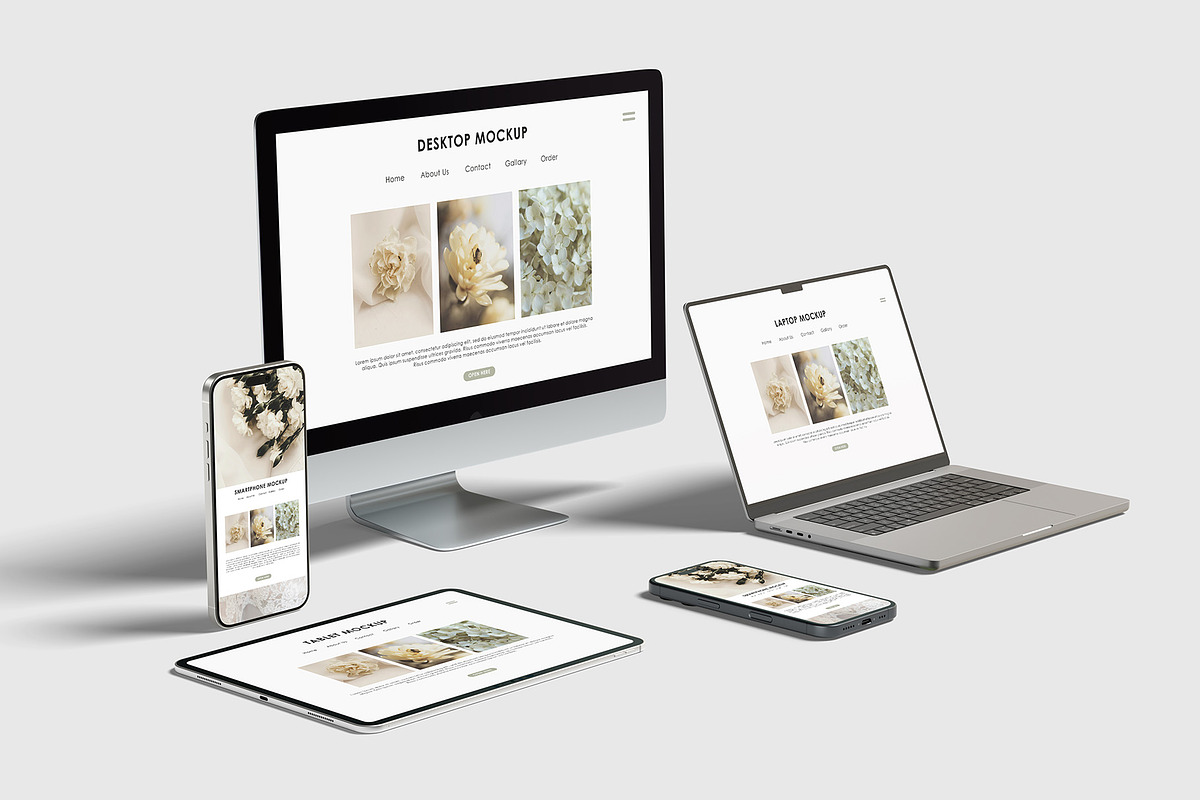 Multi Device Responsive Mockup, an iPad Mockup by Graphicbars (Photo 17 of 23)