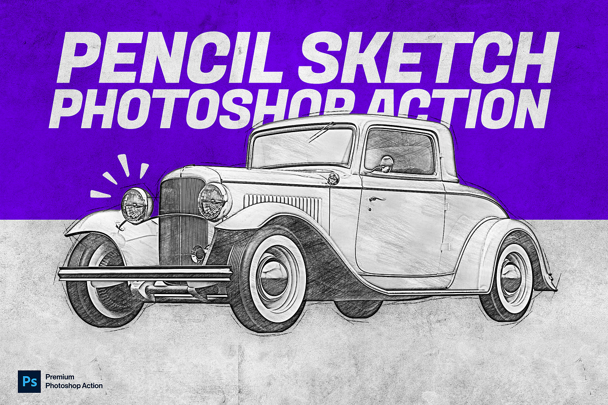 Pencil Sketch Photoshop Action 2, an Action Add-On by iHemalaya (Photo 3 of 4)