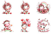Little Unicorns Clipart, a Seasonal Illustration by CreationArt (Thumbnail 4 of 6)