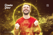 Smoke Glow Photo Effect, a Layer Style Add-On by WudelMbois Studio (Thumbnail 1 of 3)