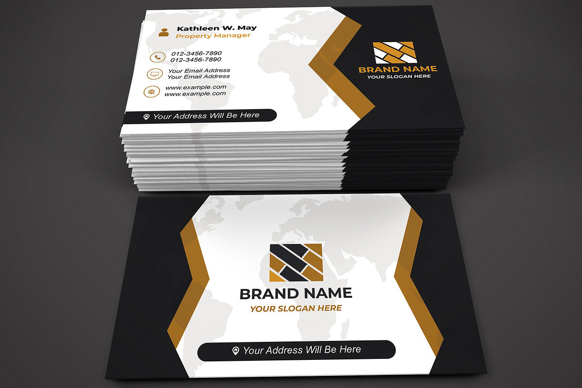 Modern Visiting Card Design, a Business Card Template by Mohammad Sarfaraz (Photo 5 of 5)