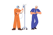 Doctors and nurses, health set, a Person Illustration by PaperTrident (Thumbnail 4 of 5)