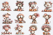 Lovers Valentines Day Clipart, an Illustration by Watercolor design (Thumbnail 3 of 6)