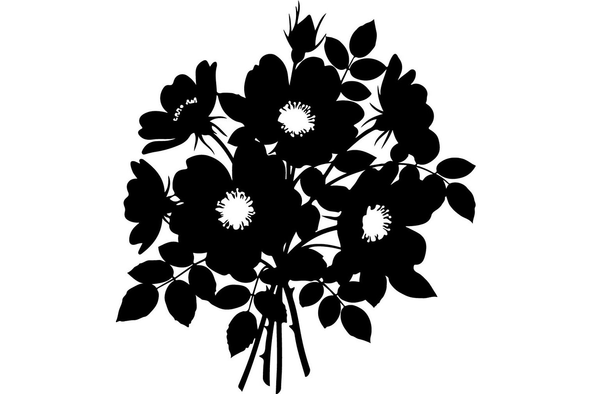 Floral Bouquet Silhouette, an Object Graphic by Creativeshirt (Photo 3 of 20)