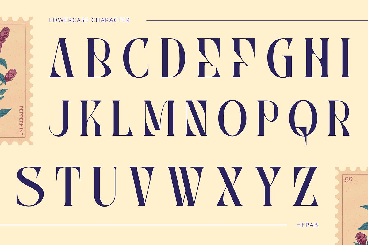 Hepab - Branding Logo Font, a Serif Font by Nirmana Visual (Photo 2 of 10)