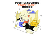 6 Positive Solitude Illustration, a Person Illustration by denayunebgt (Thumbnail 1 of 3)