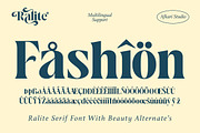 Ralite - Modern Serif Display Font, a Serif Font by Afkari Studio (Thumbnail 12 of 12)