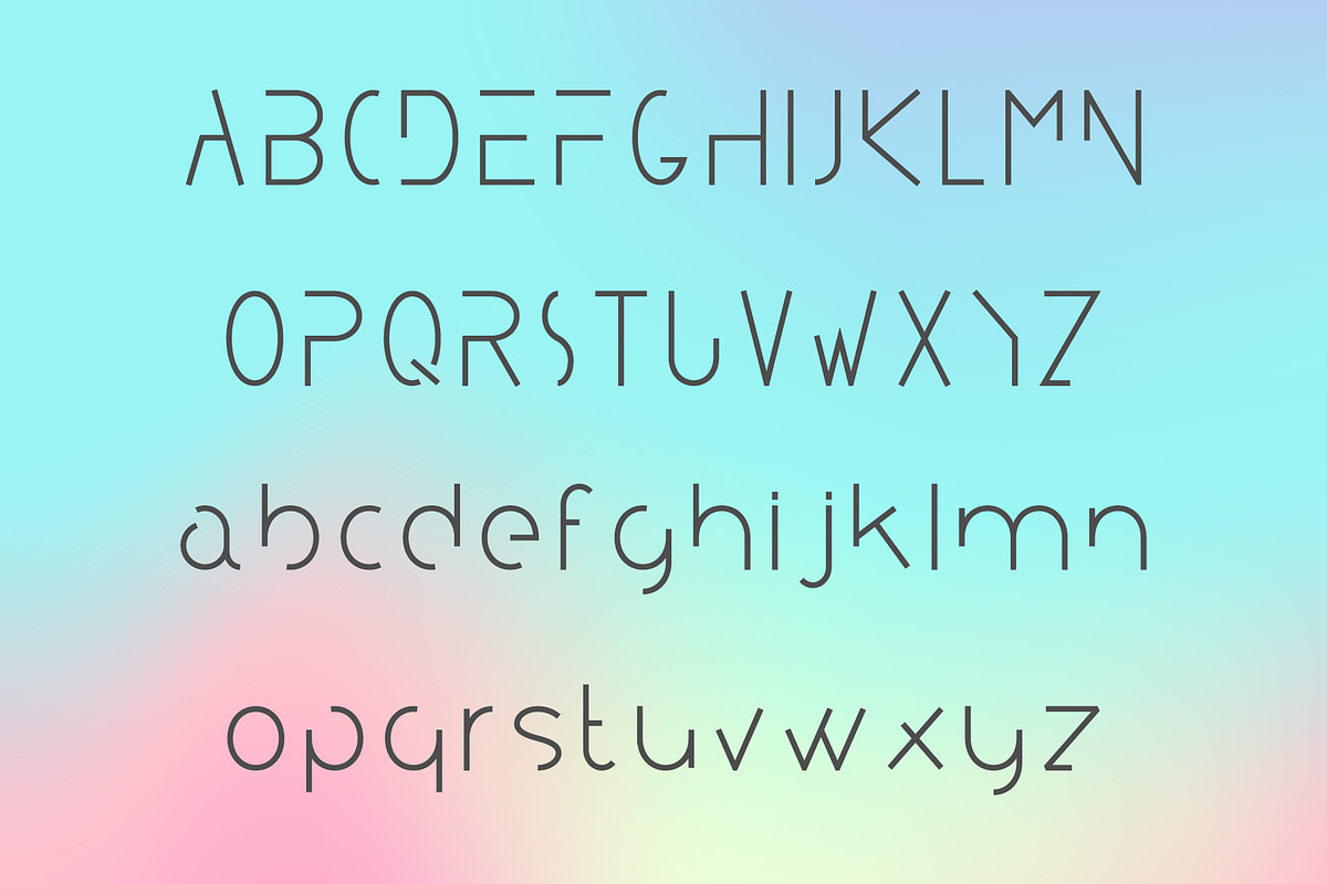 Minimalist Typeface. A Minimal Font preview 2
