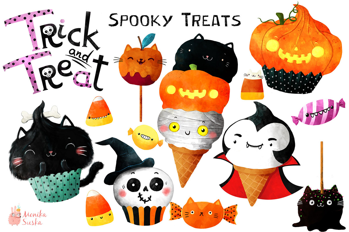 Halloween illustrations, an Illustration by monika.suska (Photo 5 of 8)