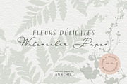 Watercolor floral paper collection, a Texture Graphic by Anna Sokol (Thumbnail 1 of 9)