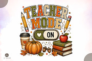 Teacher Mode On PNG, Fall Teacher, an Object Illustration by Libby Wishes (Thumbnail 1 of 3)