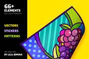 JUICY FRUITS Pop Art Collection XXL, a Food Illustration by Lilli Jemska Studio (Thumbnail 5 of 5)