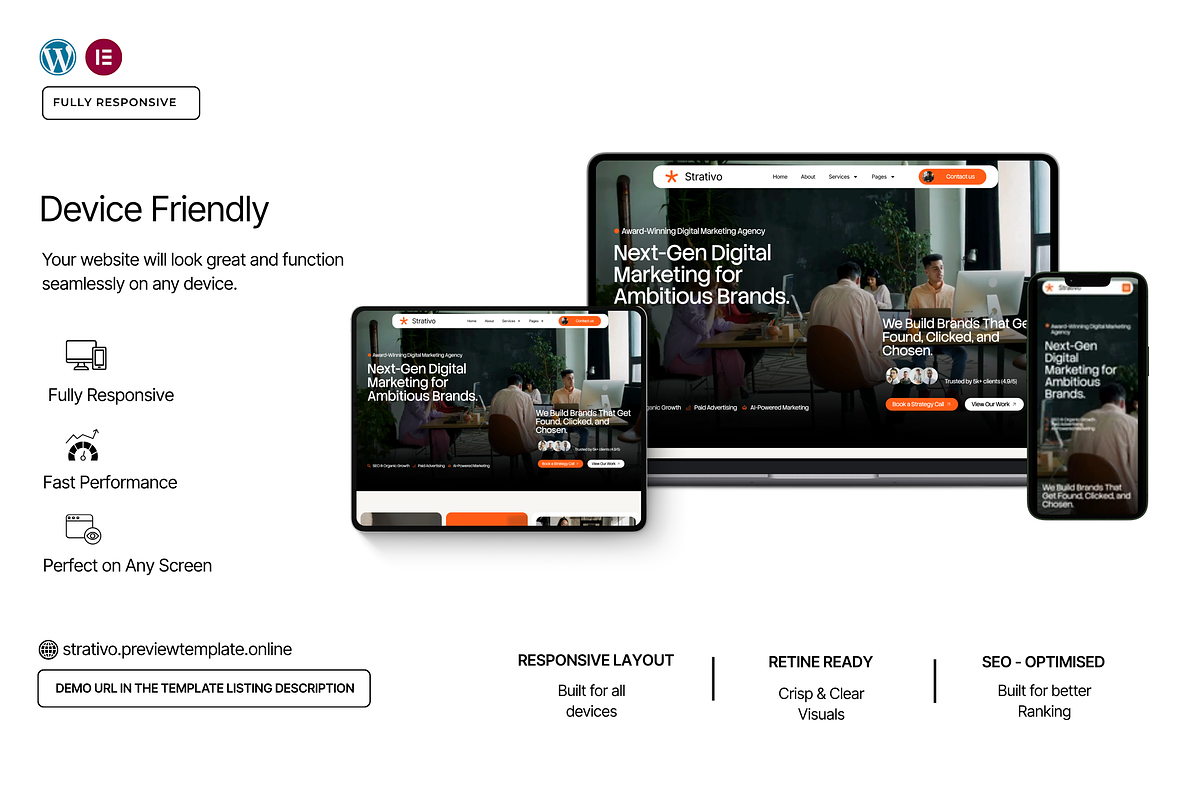 Digital Marketing WordPress Template, a WordPress Template by Web Template Market (Photo 4 of 8)