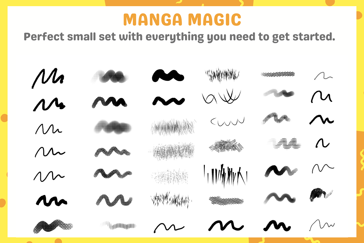 Procreate Manga Brushset, a Brush Add-On by nikiartcorner (Photo 3 of 8)