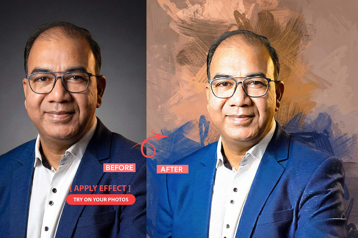 Impasto Canvas Photoshop Action, an Action Add-On by MRI STUDIO (Photo 8 of 17)