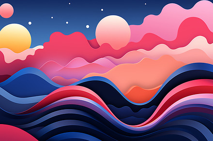 Modern, futuristic Abstract colorful, a Wallpaper Photo by Elena Vagengeim