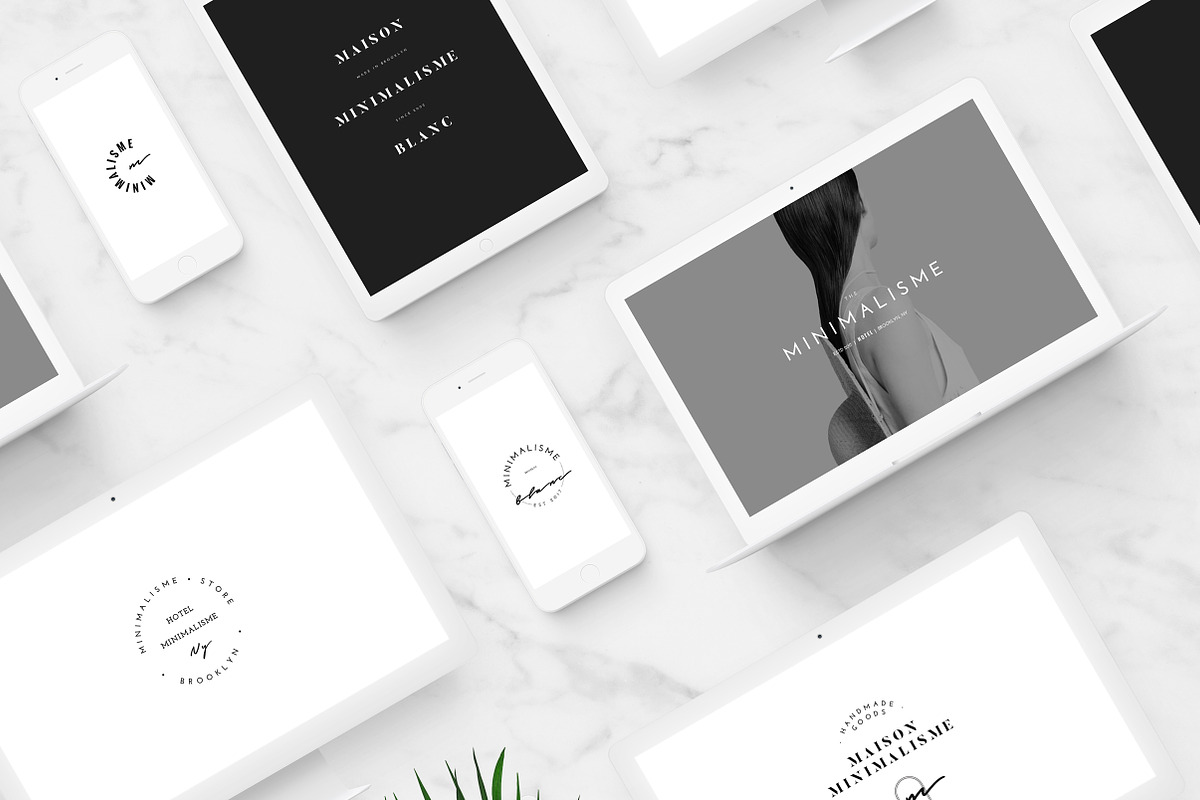 50 Minimal Fashion Brand Logos, a Branding & Logo Template by T E M P L Y (Photo 1 of 7)
