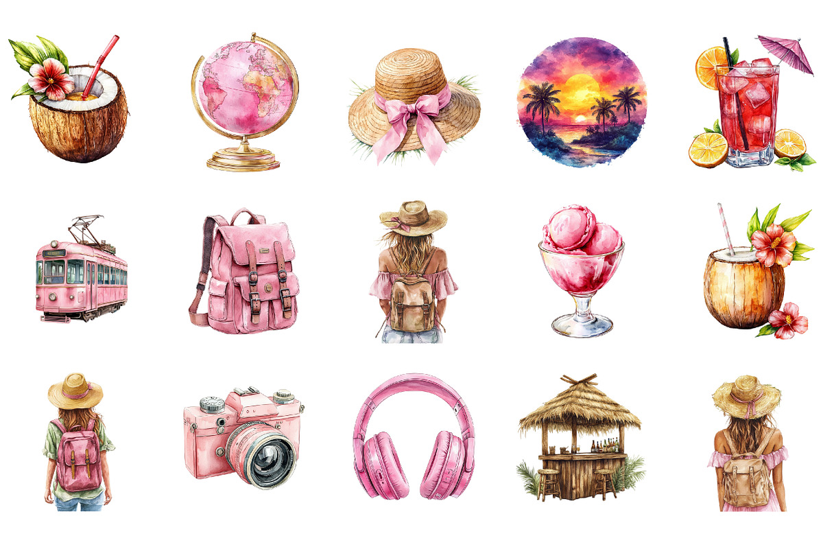 Adventure Around the World Clipart, an Illustration by Designworld (Photo 2 of 6)