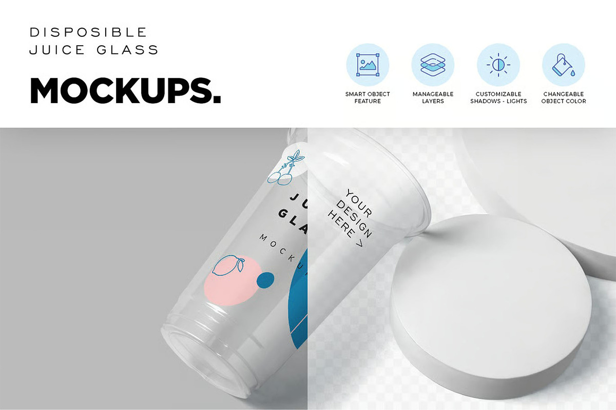 Disposable Glass Mockups, a Product Mockup by megostudi0 (Photo 5 of 6)