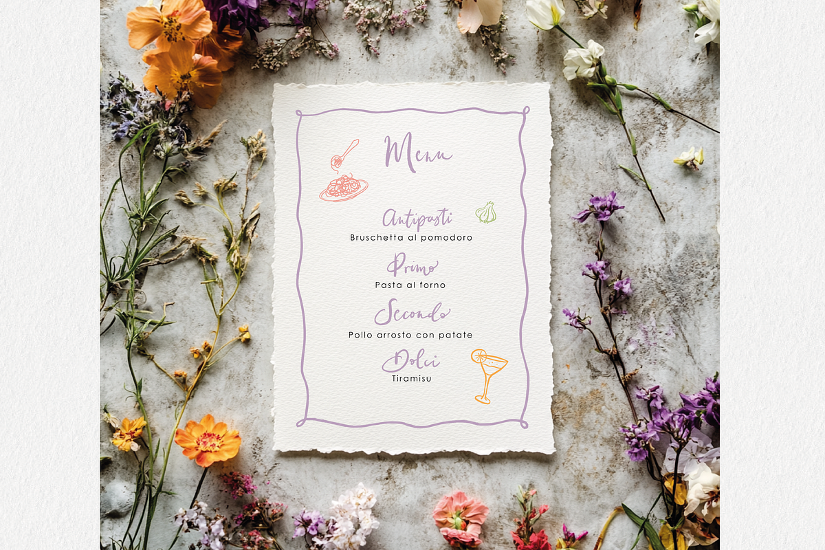 Italian Wedding Clipart Set, an Illustration by White Letters (Photo 5 of 6)