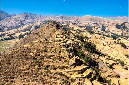 Machu Pitumarca ancient Inca town in, an Architecture Photo by Leonid Andronov