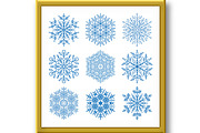 Set of Vector Snowflakes, a Texture Graphic by FineArtStudio (Thumbnail 2 of 3)