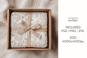 Muslin Blanket Mockup, a Merchandise Mockup by EmpaviMockups (Thumbnail 4 of 6)